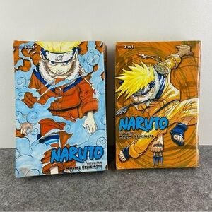 Naruto Manga Comics 3 in 1 Books Volumes 1-3 and 4-6